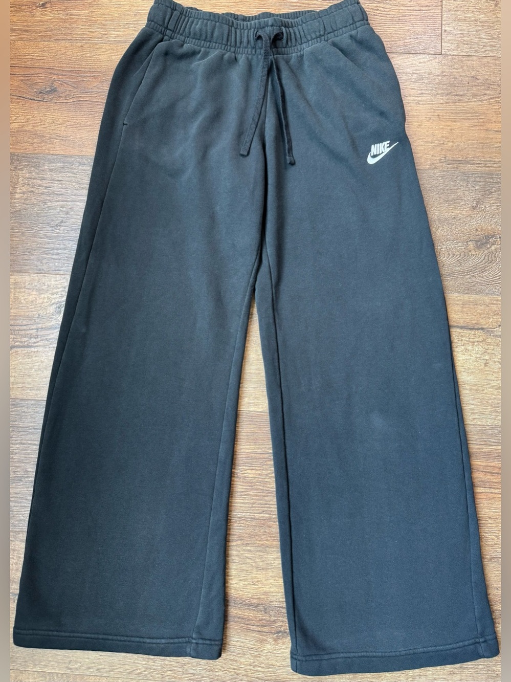 Nike Sportswear Phoenix Fleece Wide Leg Sweatpants Black Women’s Small - Picture 5 of 8